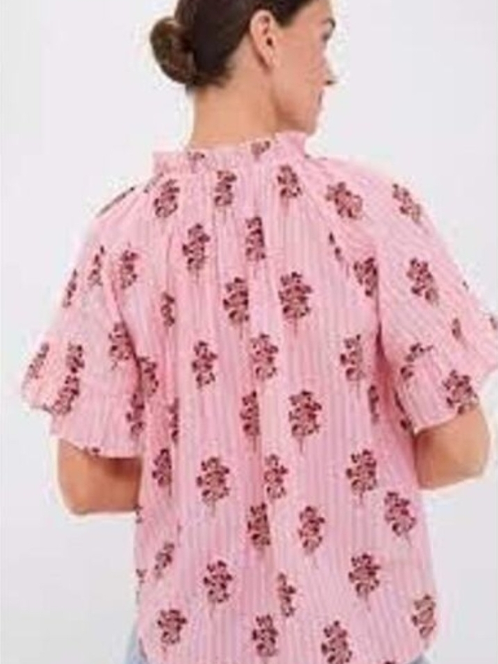 Tuckernuck Beach Blush Striped Bouquet Blouse - Picture 3 of 8